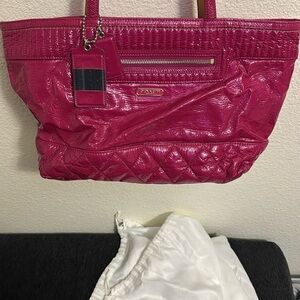 Coach Pink Quilted Women's Bag